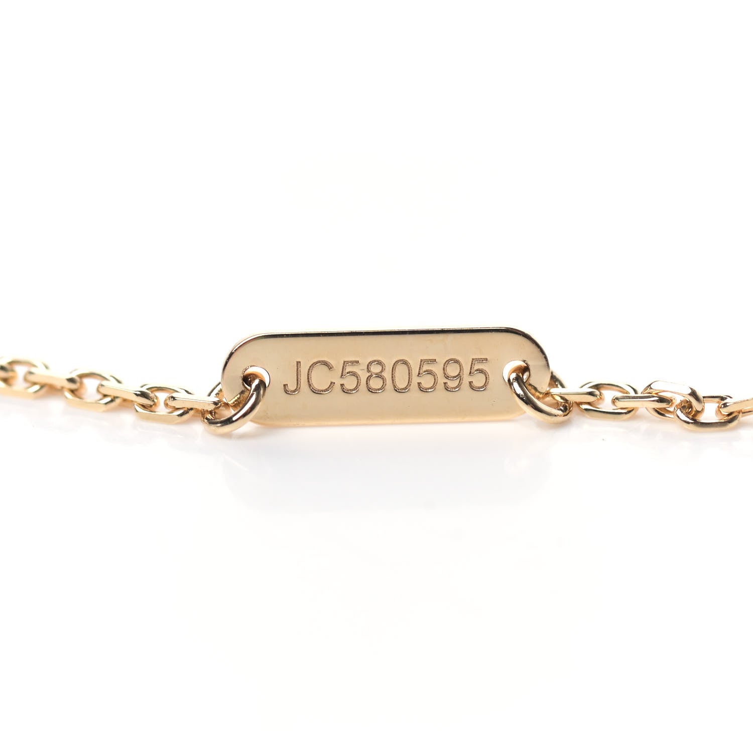 Van Cleef & Arpels 18K Yellow Gold Mother of Pearl Vintage Alhambra Pendant Necklace 5 of 6