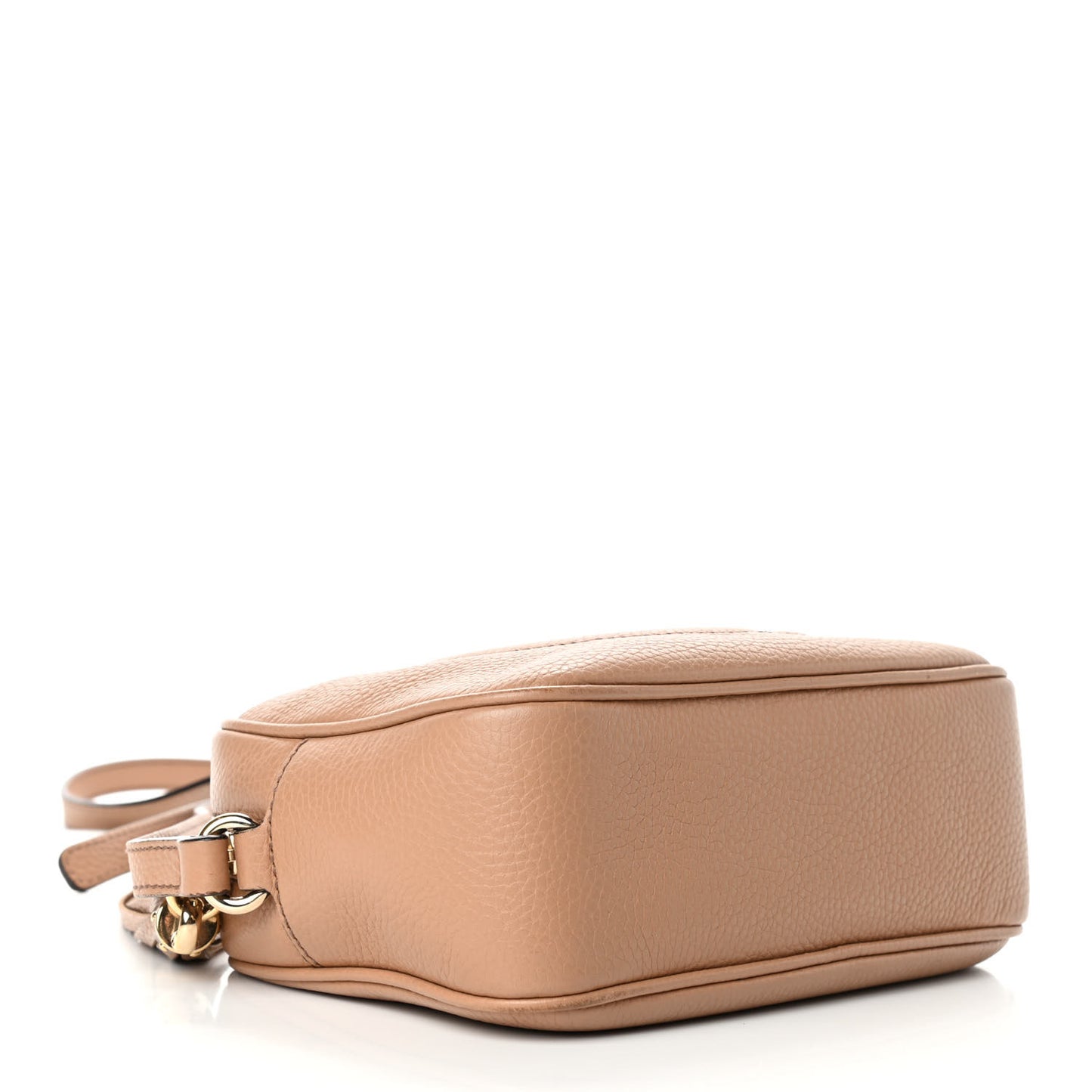 Pebbled Calfskin Small Soho Disco Bag Camelia