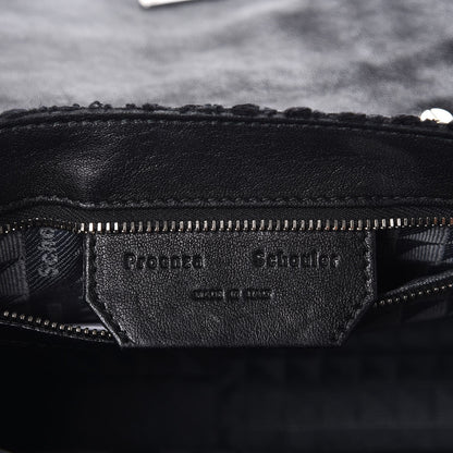 Proenza Schouler Lorma Tweed Lambskin Tiny PS1 Satchel Black 6 of 7