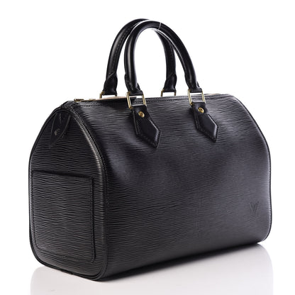 Louis Vuitton Epi Speedy 25 Black 3 of 10