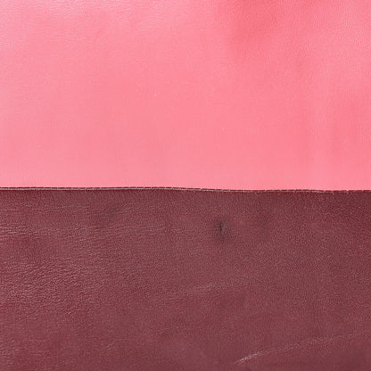 Celine Lambskin Horizontal Bi-Color Cabas Pink Rust 17 of 20