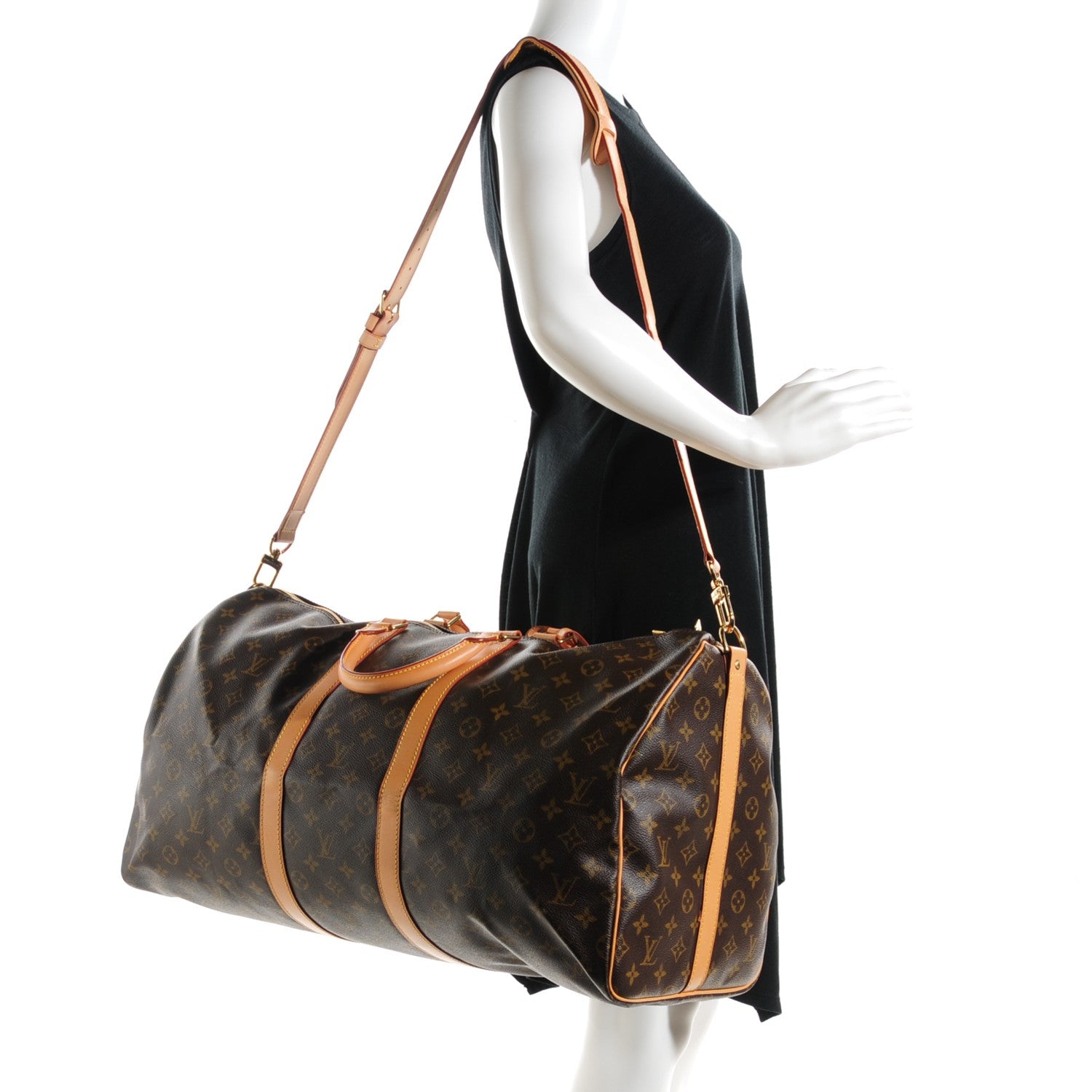 Louis Vuitton Monogram Keepall Bandouliere 55 2 of 7
