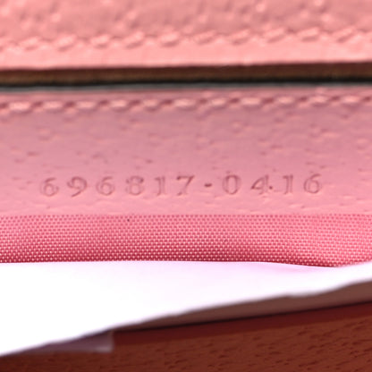 Gucci Textured Dollar Calfskin Diana Chain Wallet Wild Rose 7 of 10