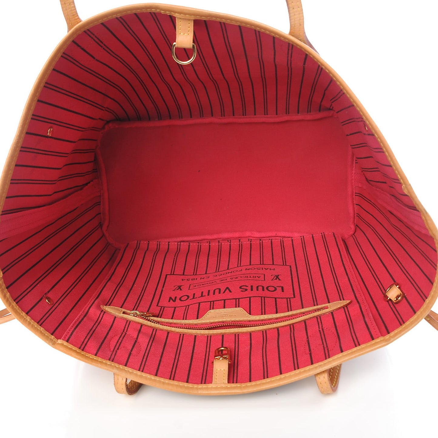 Monogram Bay Neverfull MM Rose Ballerine Poppy