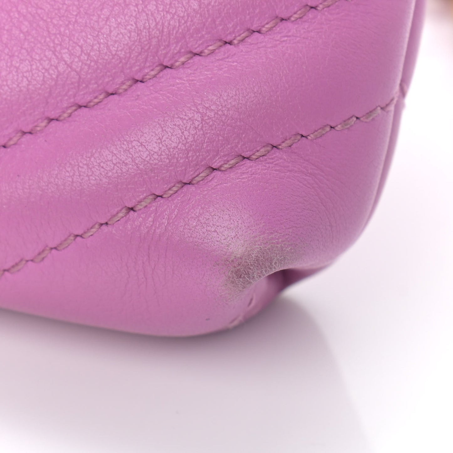 Calfskin Matelasse Mini GG Marmont Chain Bag Candy Mousse