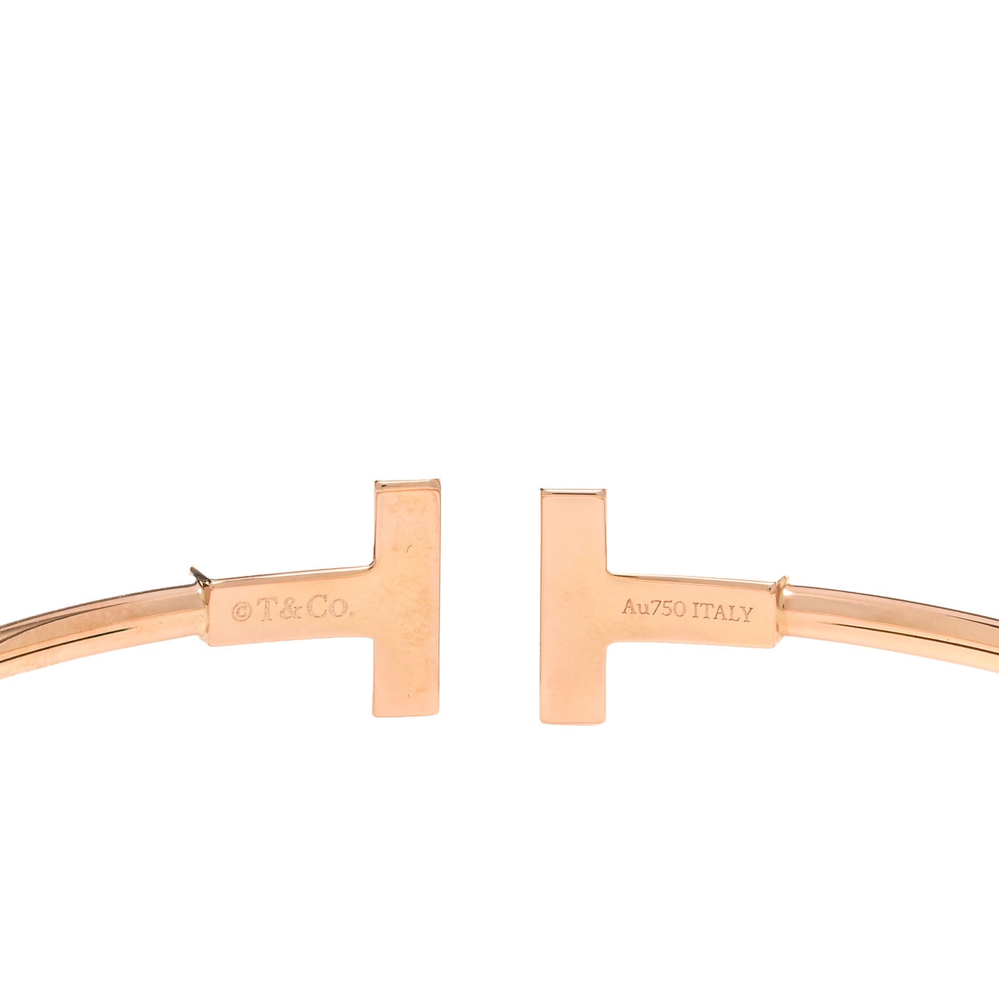 18K Rose Gold Black Onyx T Wire Bracelet