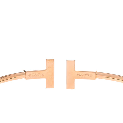 Tiffany 18K Rose Gold Black Onyx T Wire Bracelet 3 of 3