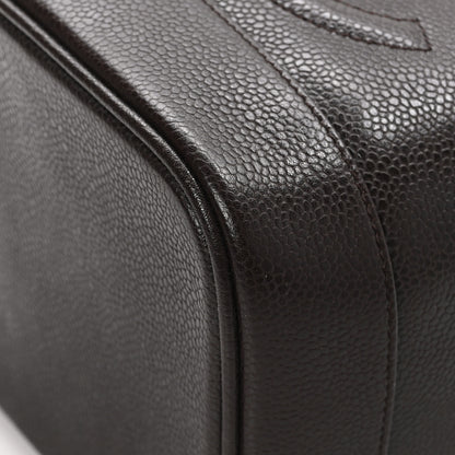 Chanel Caviar Vanity Cosmetic Case Brown 11 of 13