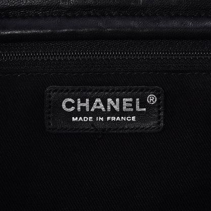 Chanel Lambskin Cells Accordion Tote Black 6 of 7