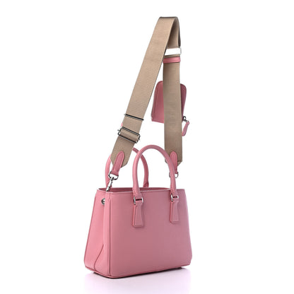 Prada Saffiano Lux Micro Galleria Shoulder Bag Petalo 2 of 4