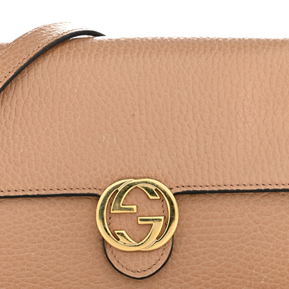 Gucci Dollar Calfskin Interlocking G Chain Wallet Camelia 13 of 14