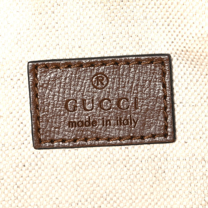 Gucci GG Supreme Monogram Textured Calfskin Retro Interlocking G Belt Bag Beige Ebony Brown Sugar 5 of 9