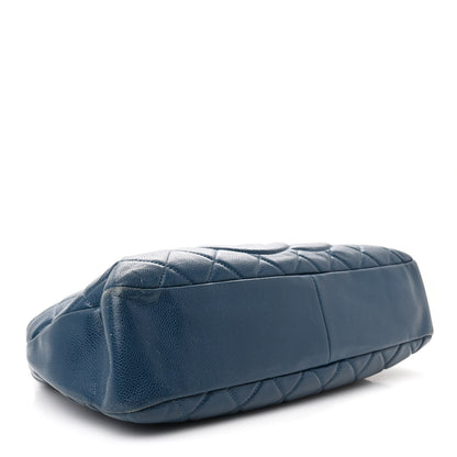 Chanel Caviar Quilted Timeless CC Soft Tote Blue 4 of 13