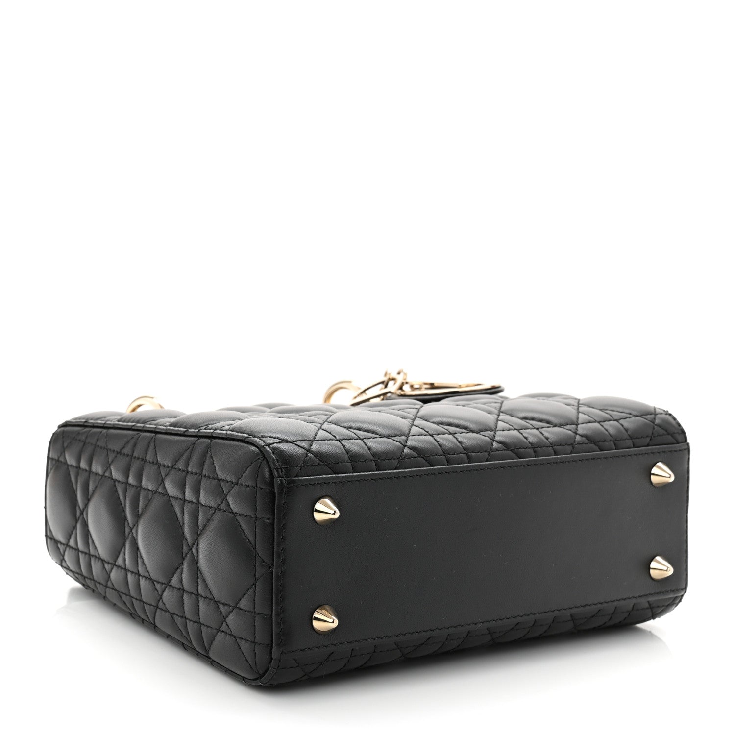 Christian Dior Lambskin Cannage Small My ABCDior Lady Dior Black 4 of 12