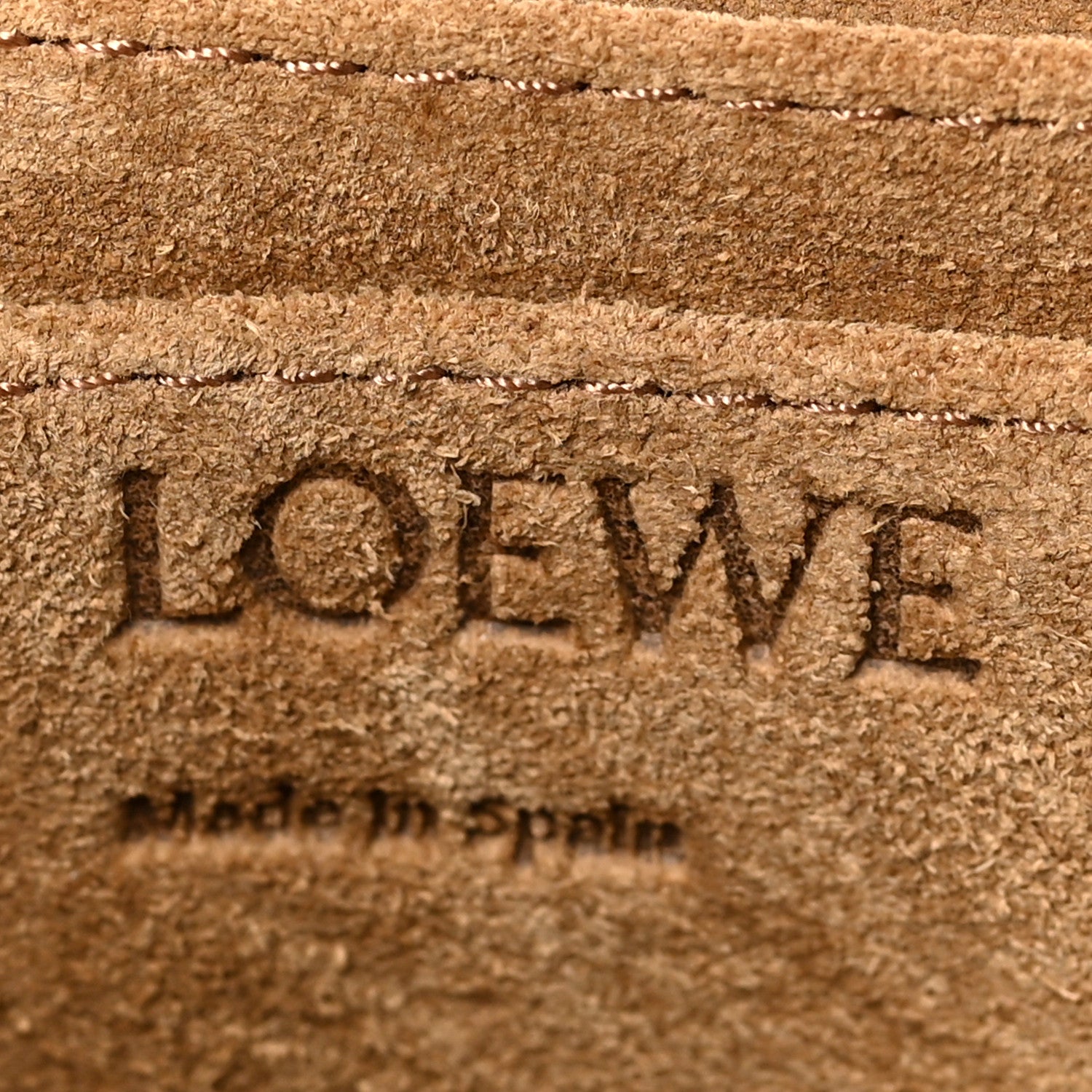 Loewe Grained Calfskin Mini Gate Crossbody Bag Caramel Pecan 7 of 9