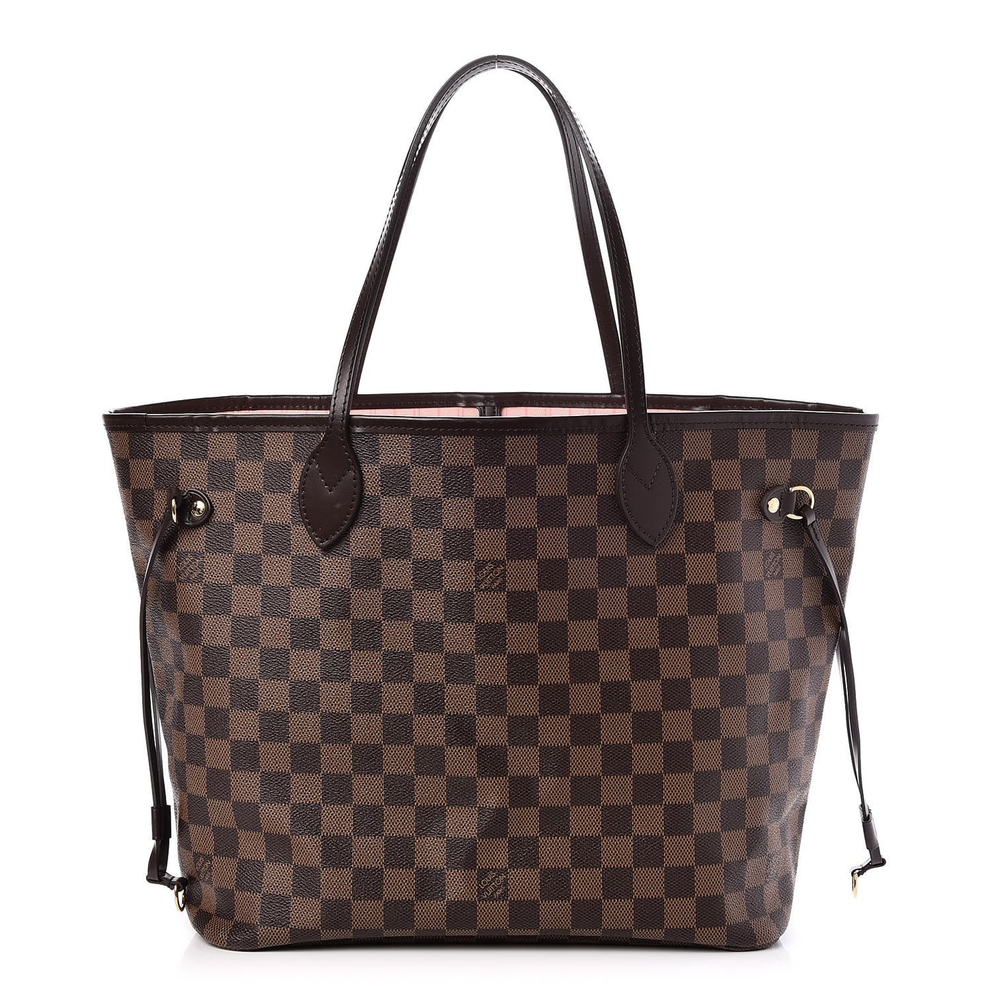 Damier Ebene Neo Neverfull MM Rose Ballerine