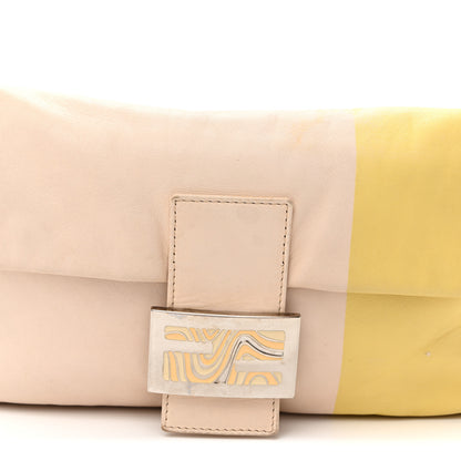 Fendi Nappa Baguette Pink Yellow 8 of 12