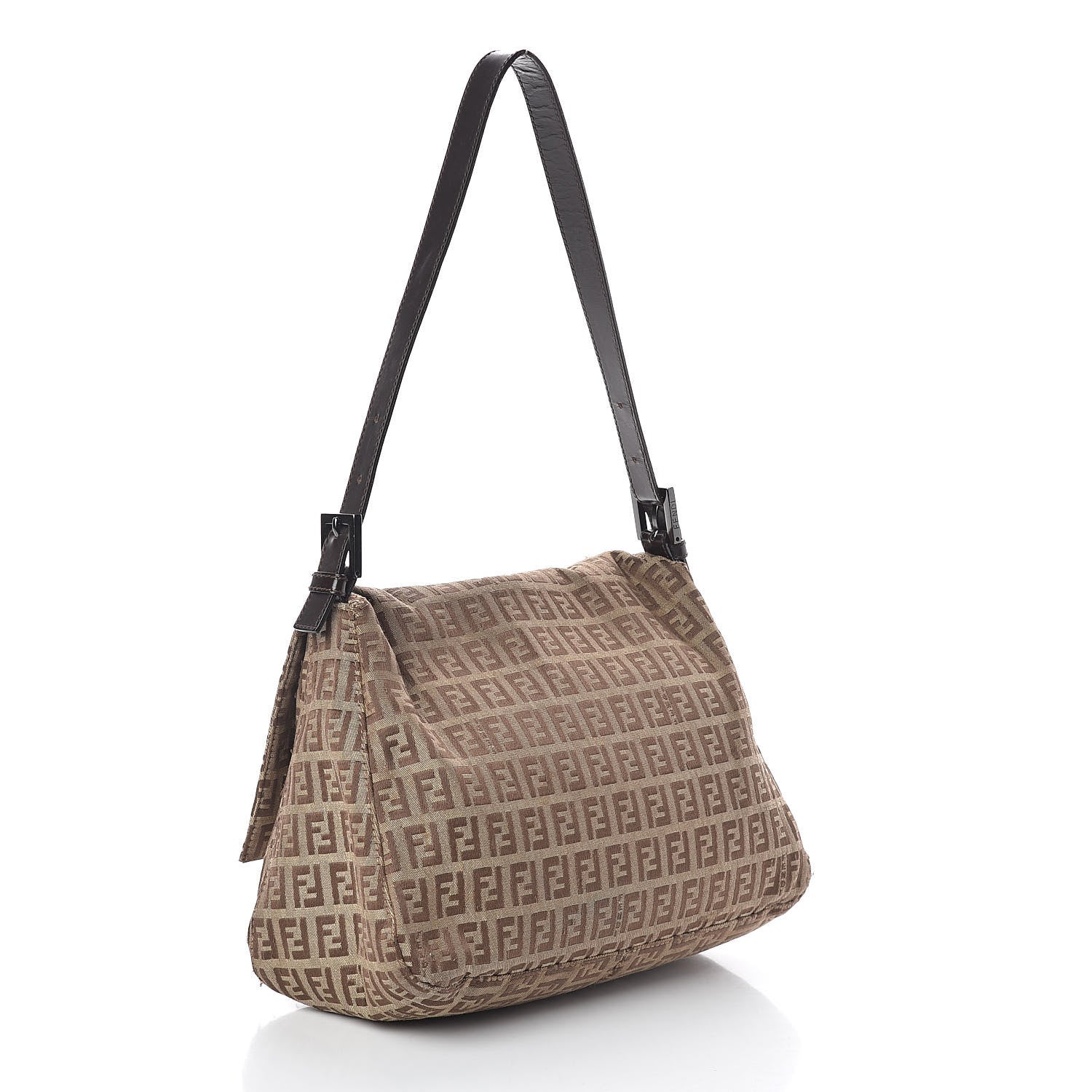 Fendi Zucchino Mama Baguette Dark Brown 3 of 10