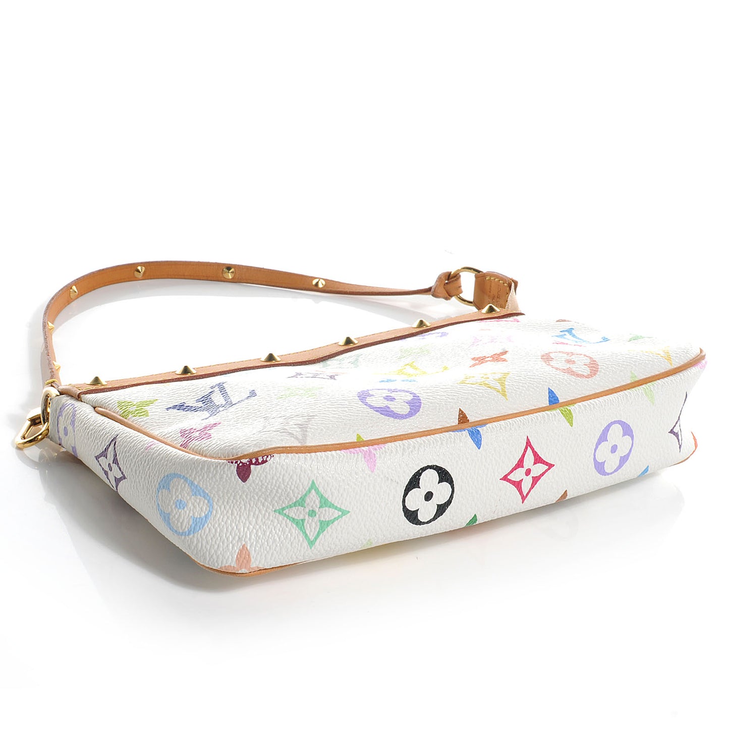 Monogram Multicolor Pochette Accessories White