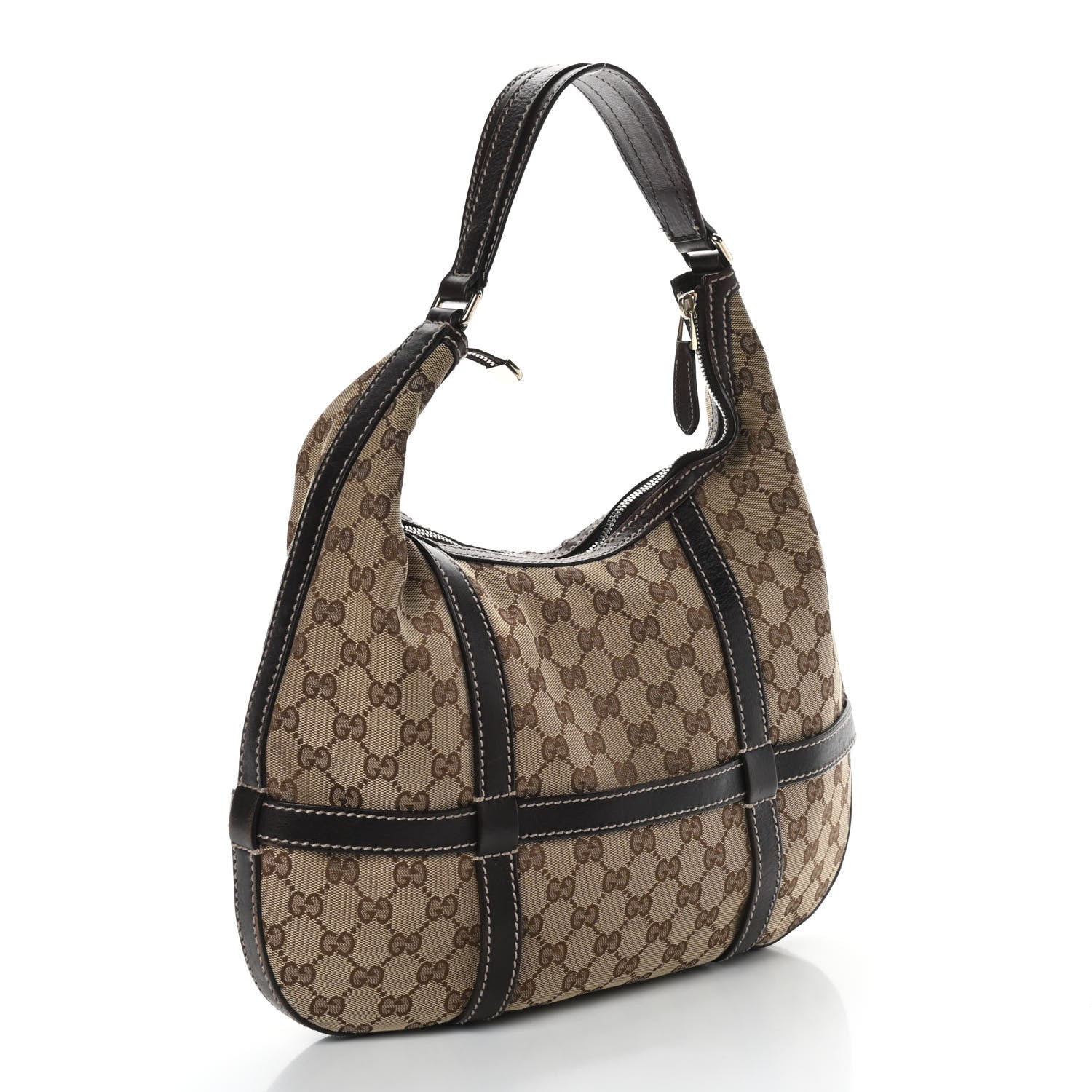 Gucci Monogram GG Royal Hobo Dark Brown 2 of 10