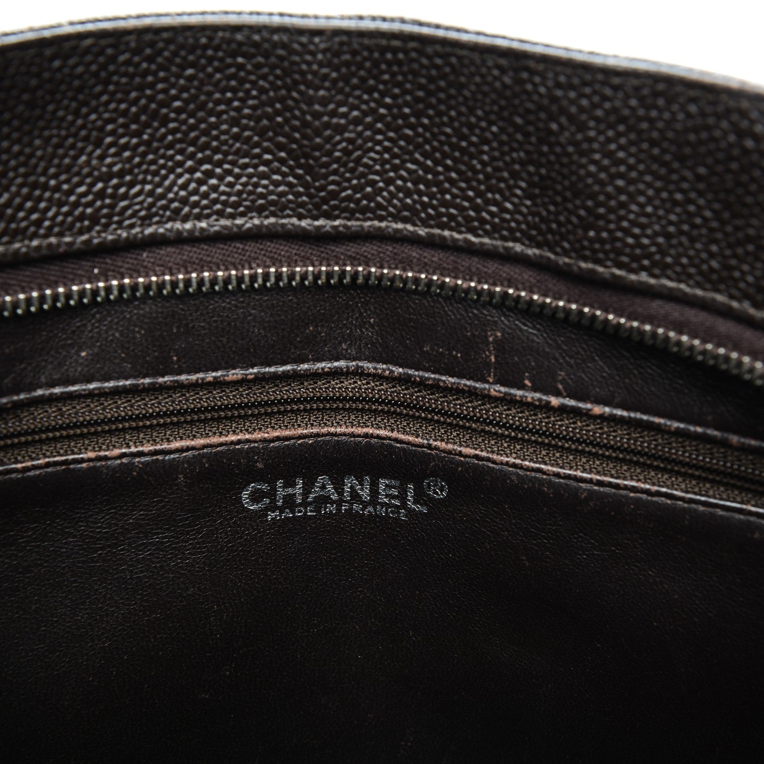 Chanel Caviar Quilted Medallion Tote Dark Brown 6 of 12