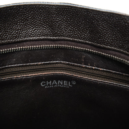 Chanel Caviar Quilted Medallion Tote Dark Brown 6 of 12
