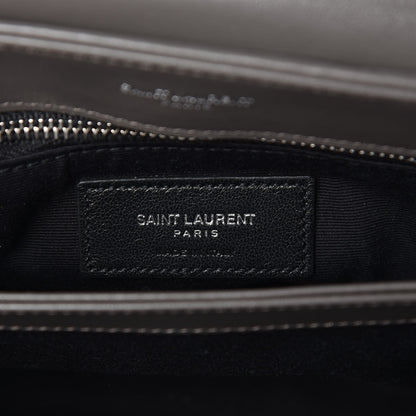 Saint Laurent Calfskin Y Quilted Monogram Toy Loulou Crossbody Bag Earth 6 of 10