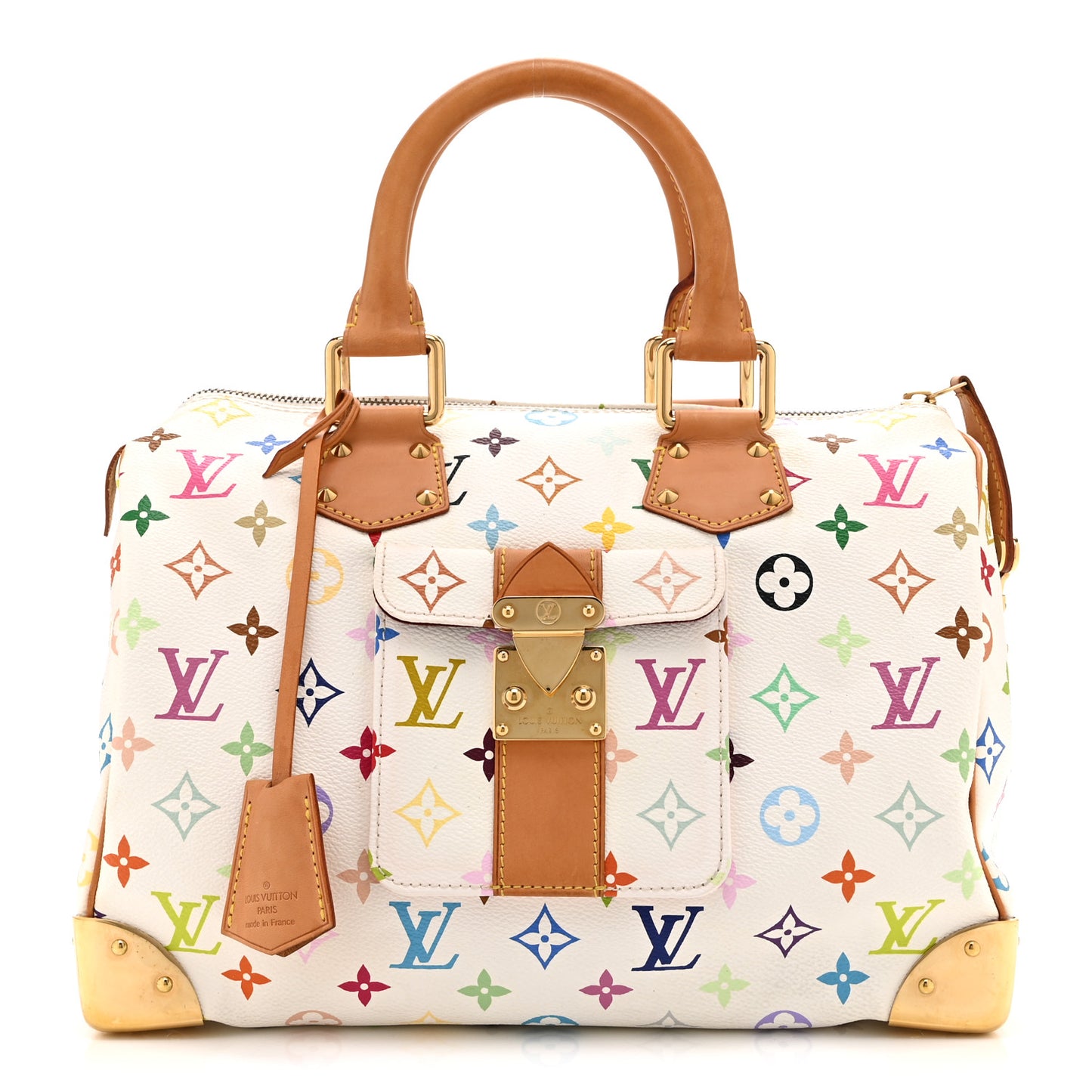 Monogram Multicolor Speedy 30 White