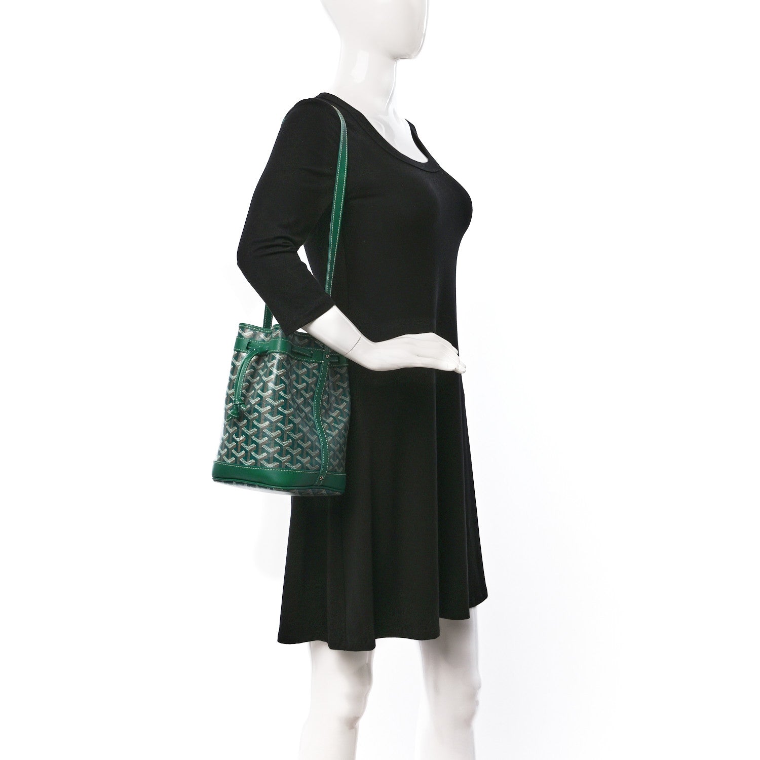 Goyard Goyardine Petit Flot Bucket Bag PM Green 2 of 8