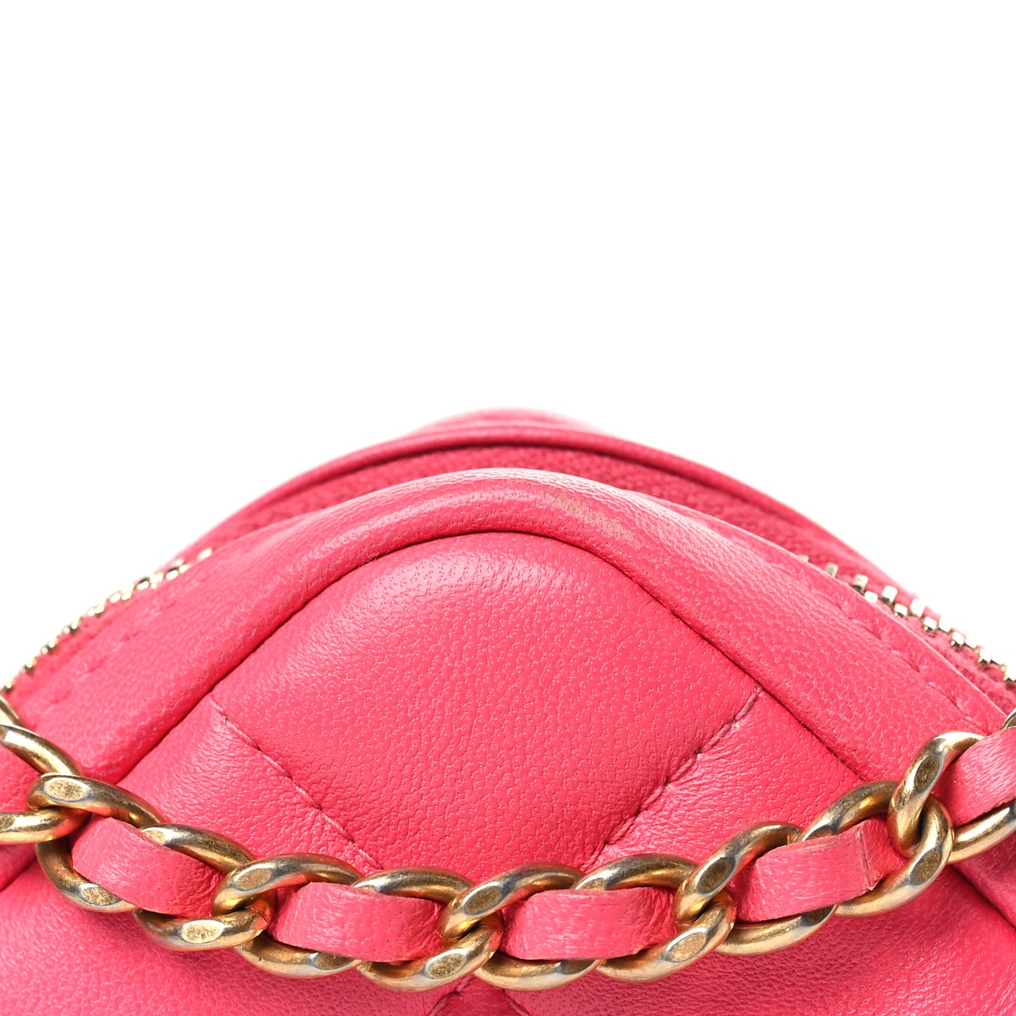 Lambskin Quilted Clutch With Chain Bag Pink