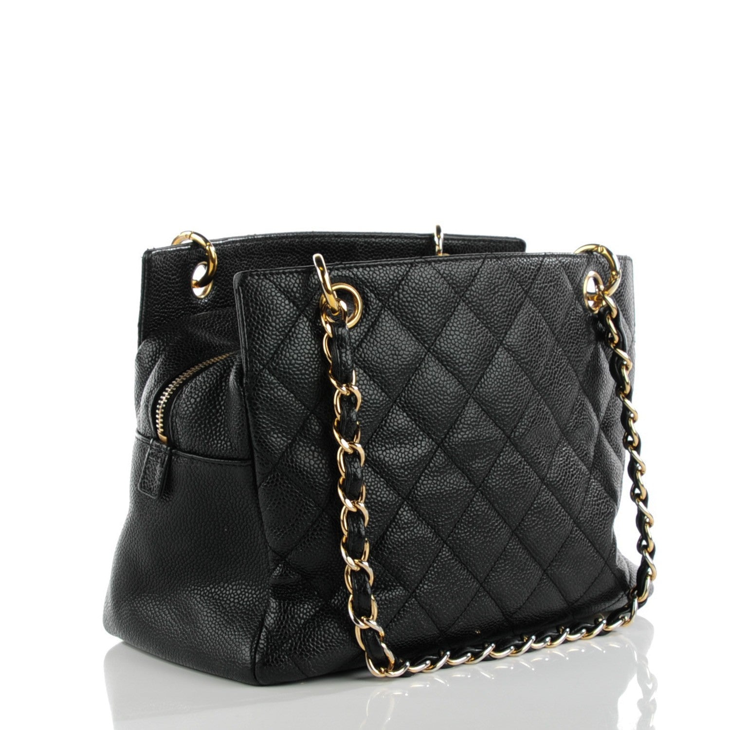 Chanel Caviar Quilted Petit Timeless Tote PTT Black 3 of 9