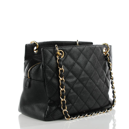 Chanel Caviar Quilted Petit Timeless Tote PTT Black 3 of 9