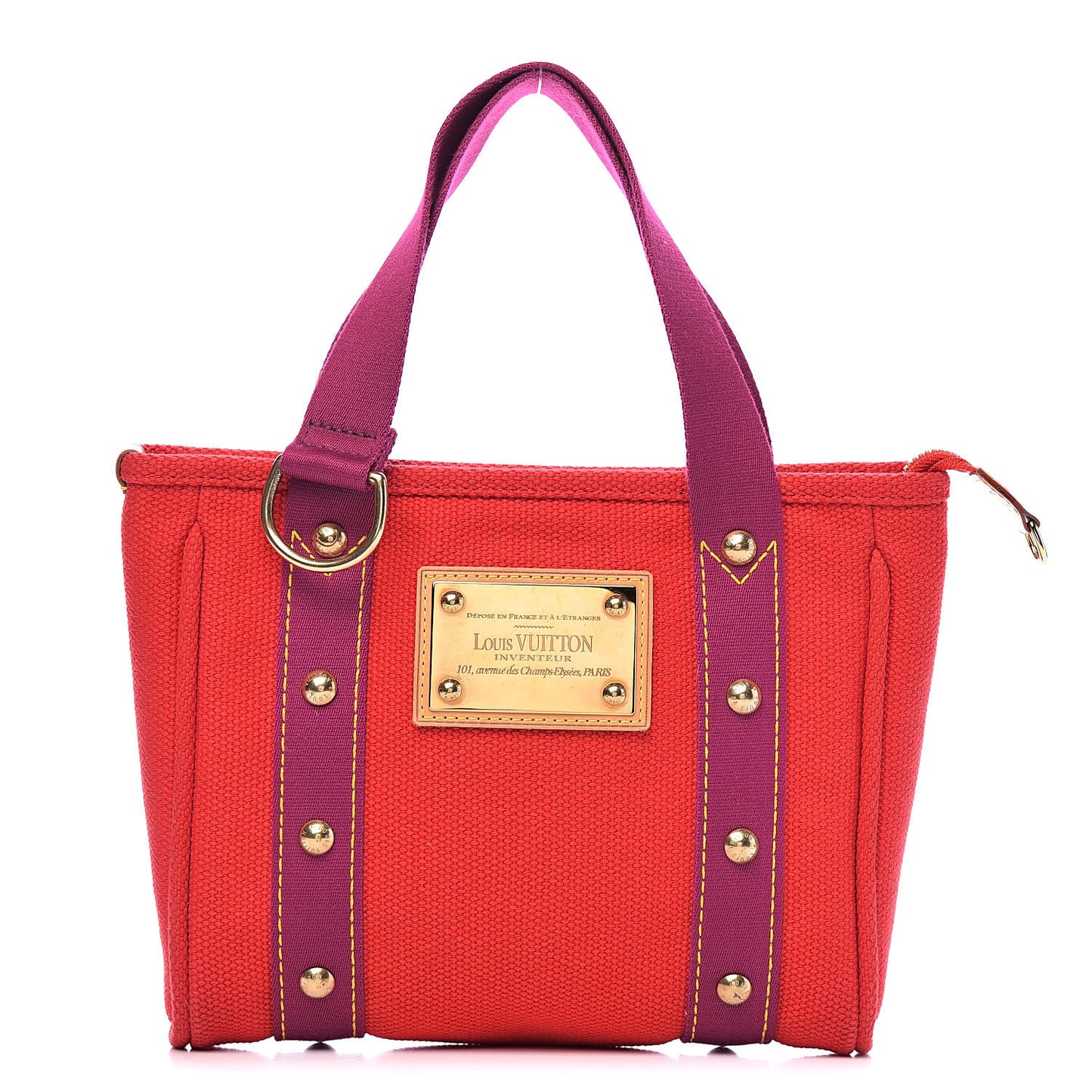 Toile Antigua Cabas PM Red