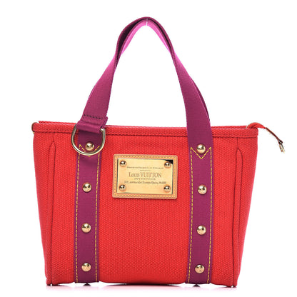 Louis Vuitton Toile Antigua Cabas PM Red 1 of 10
