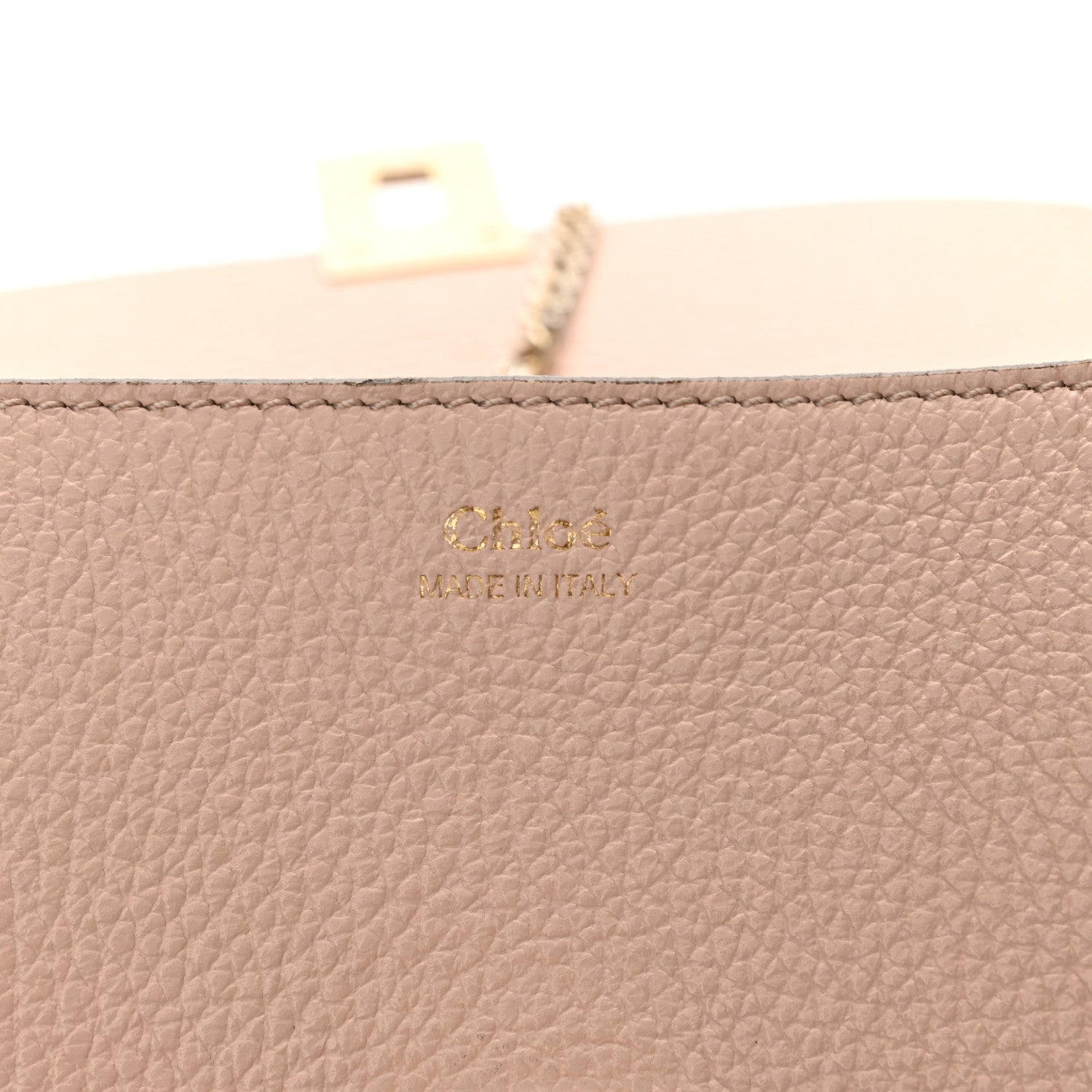 Chloe Grained Lambskin Medium Drew Shoulder Bag Cement Pink 6 of 11