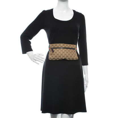 Gucci Monogram Web Belt Bag Dark Brown 2 of 10