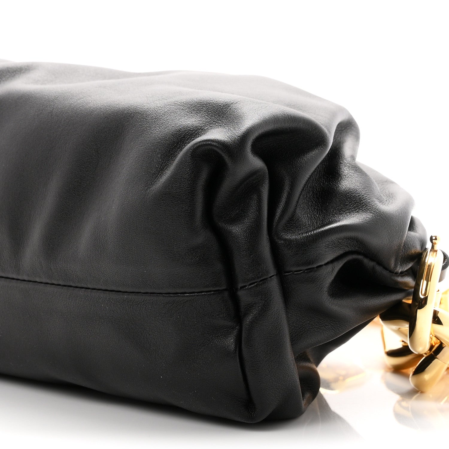 Bottega Veneta Calfskin The Pouch Chain Black 9 of 9