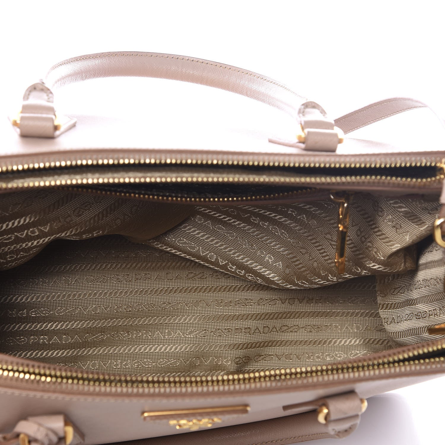 Prada Saffiano Small Galleria Double Zip Tote Cammeo 4 of 10