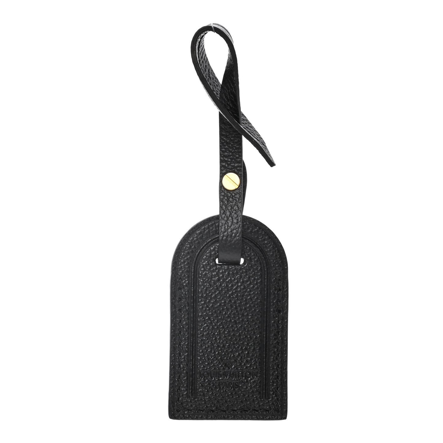 Calfskin Luggage Tag Black