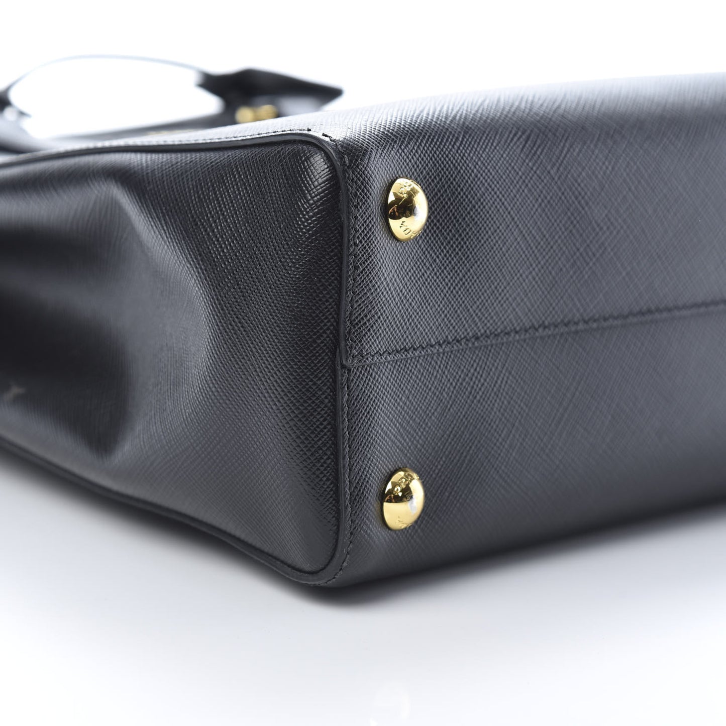 Saffiano Lux Small Parabole Tote Black