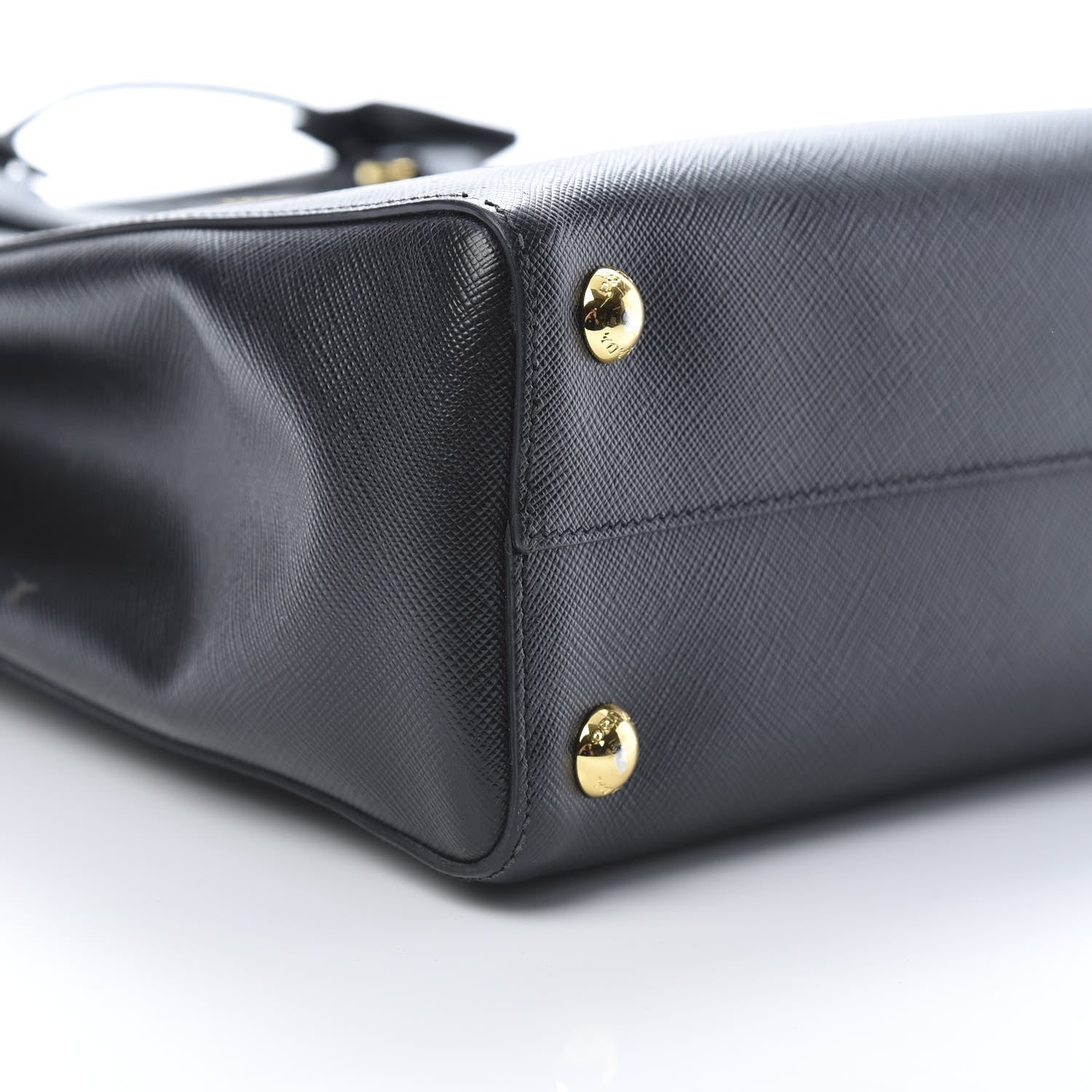 Prada Saffiano Lux Small Parabole Tote Black 10 of 12