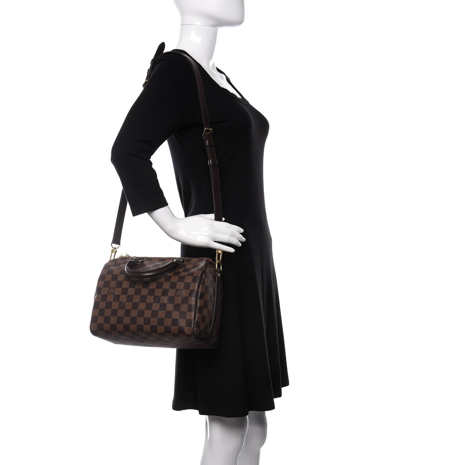 Louis Vuitton Damier Ebene Speedy Bandouliere 25 2 of 10