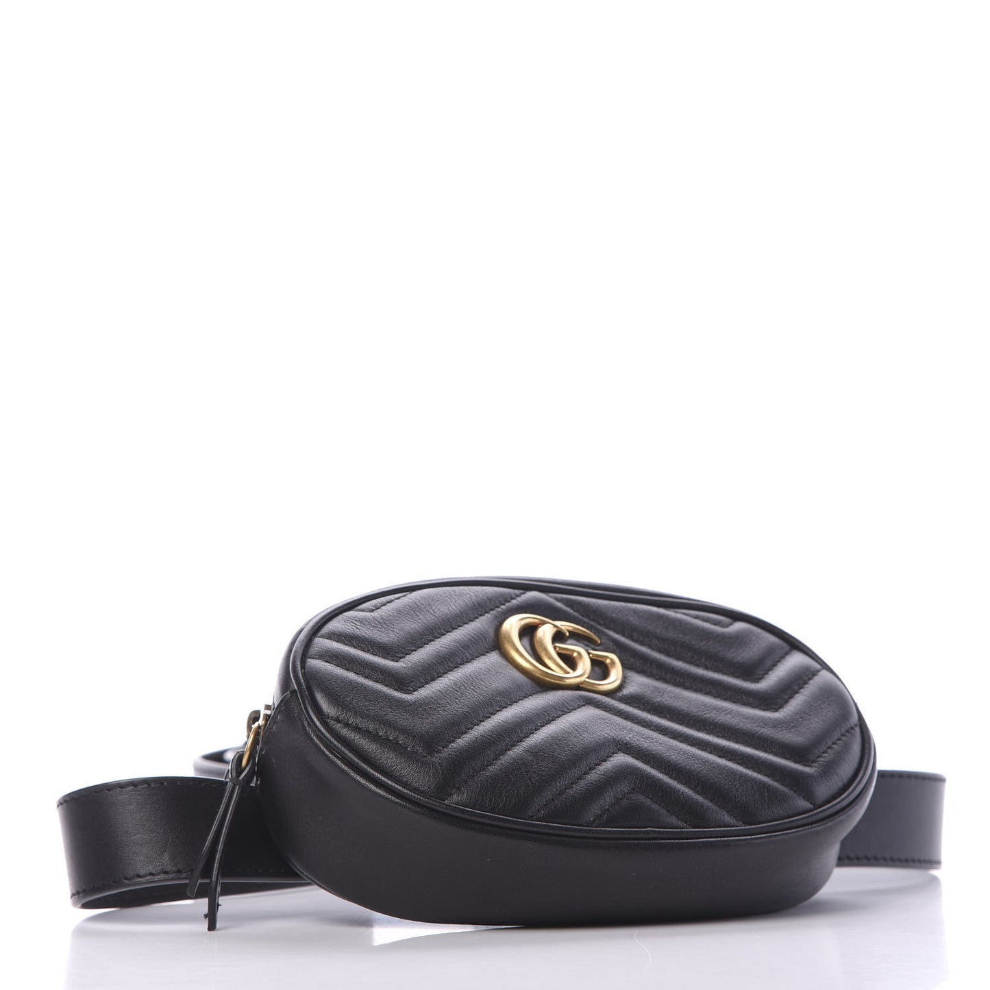 Calfskin Matelasse GG Marmont Belt Bag 105 42 Black