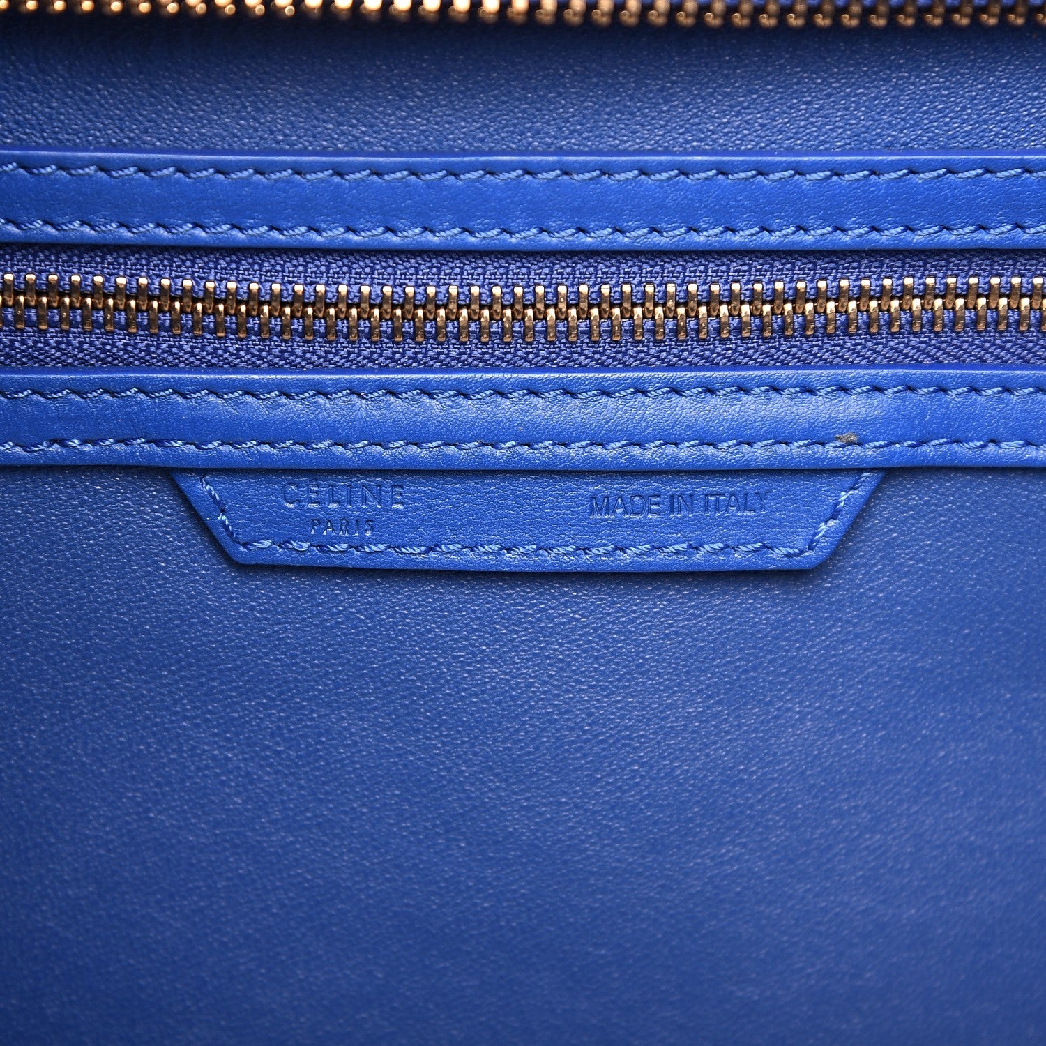 Celine Smooth Calfskin Mini Luggage Royal Blue 6 of 11