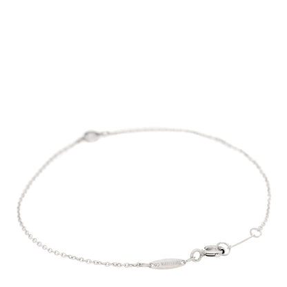 Tiffany Sterling Silver Diamond .05ct Elsa Peretti Diamonds by the Yard Bracelet 2 of 5