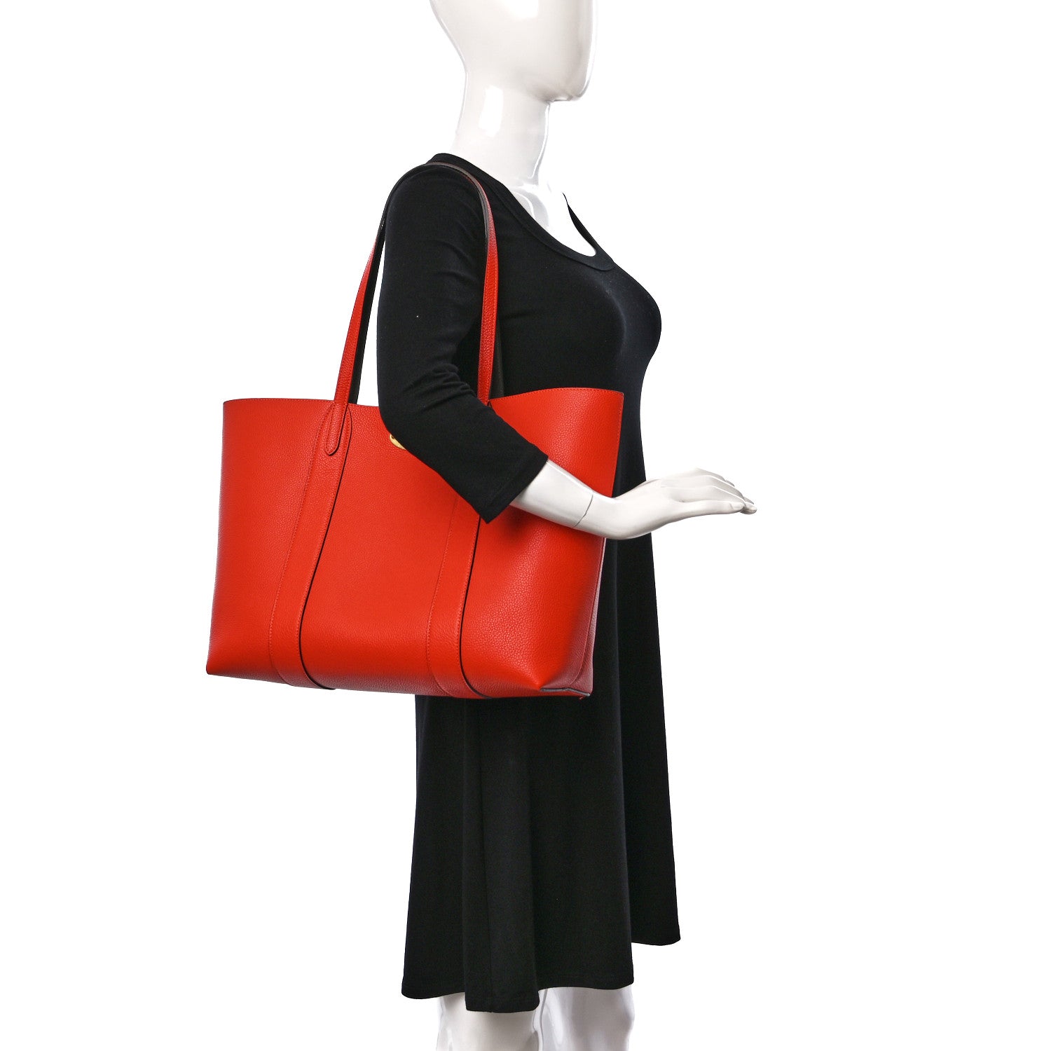 Mulberry Small Classic Grain Bayswater Tote Orange 2 of 14