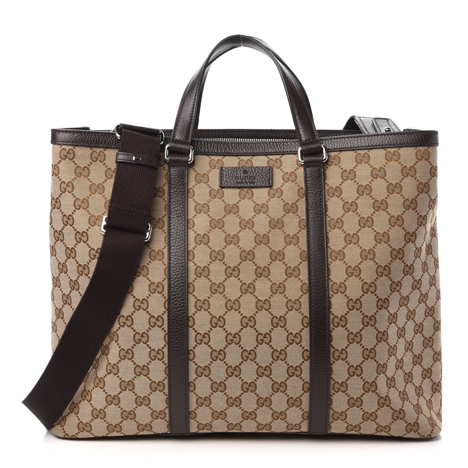 Gucci GG Monogram Large Joy Tote Bag Dark Brown 1 of 10