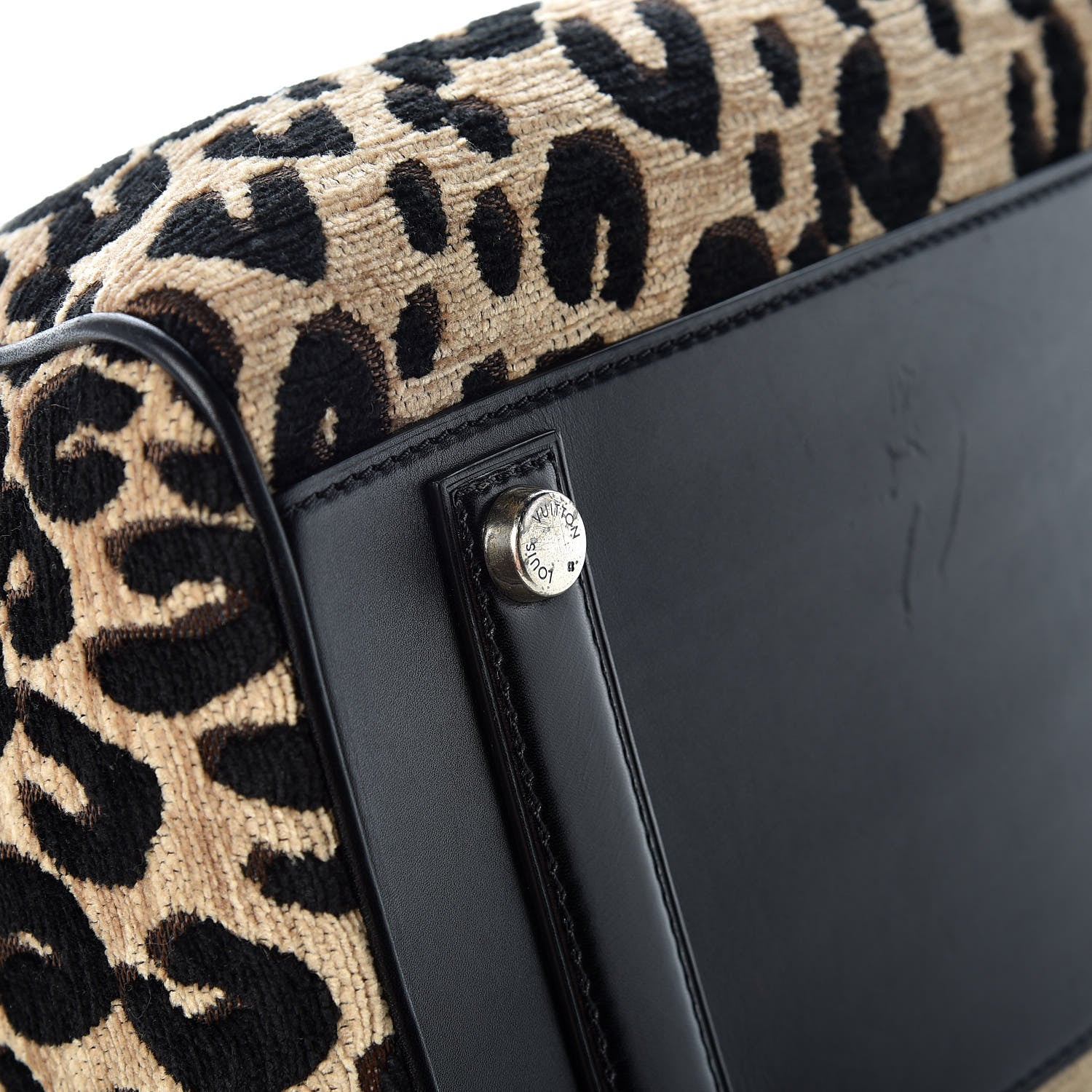 Louis Vuitton Jacquard Velvet Leopard Print Stephen Sprouse Speedy 10 of 14