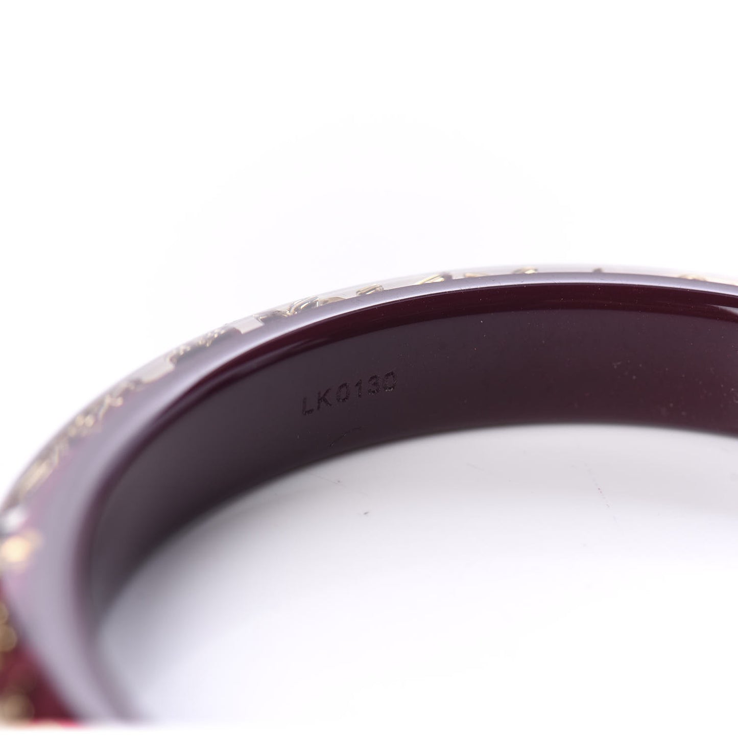 Resin Swarovski Medium Inclusion Bracelet PM Rouge Fauviste