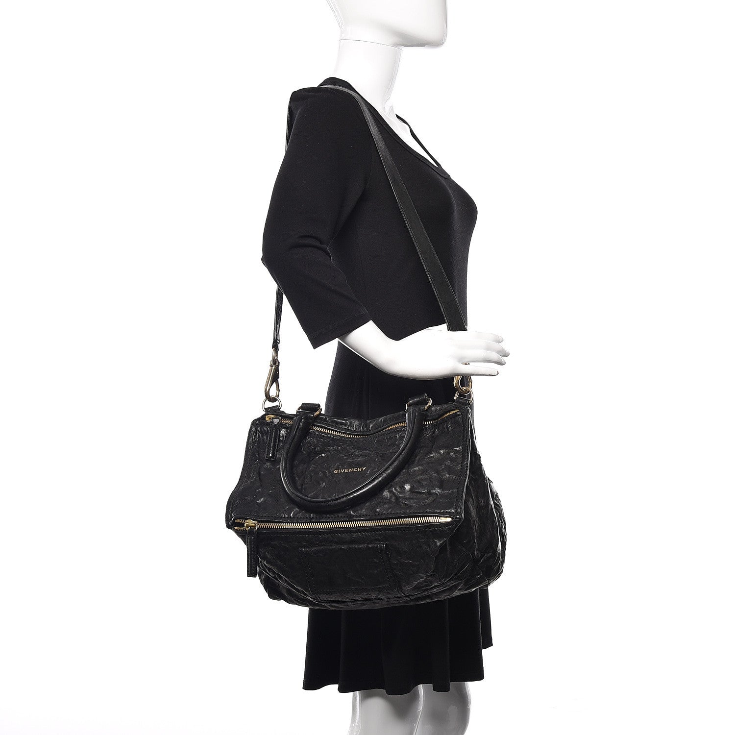 Givenchy Tumbled Sheepskin Medium Pandora Black 3 of 11